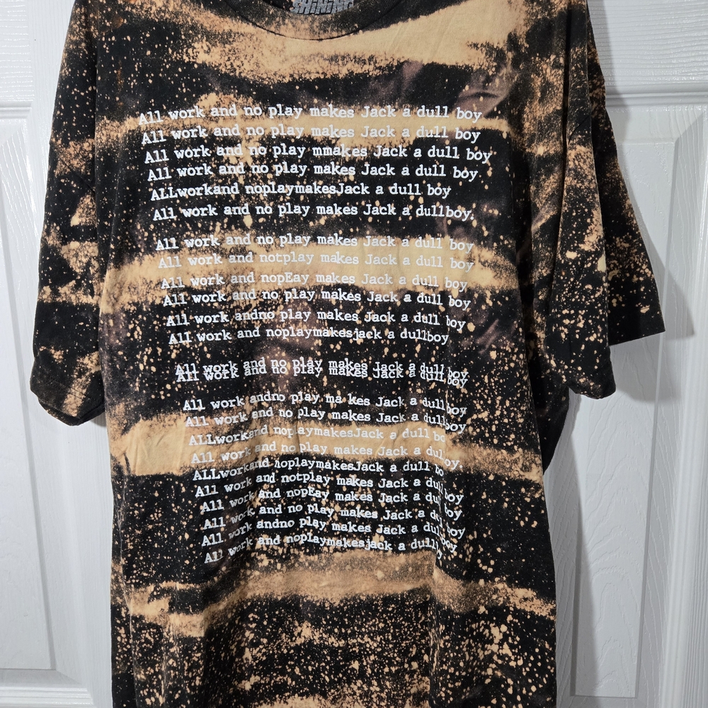 Edgy Black and Tan Graphic Tee